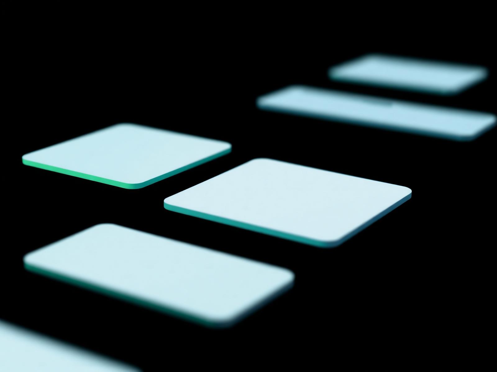 Annotated interface panels